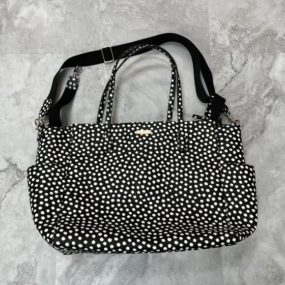 Kate Spade Baby Diaper Bag Black Polka‎ Dot Kaylie Changing Pad Shoulder Strap - Picture 2 of 16